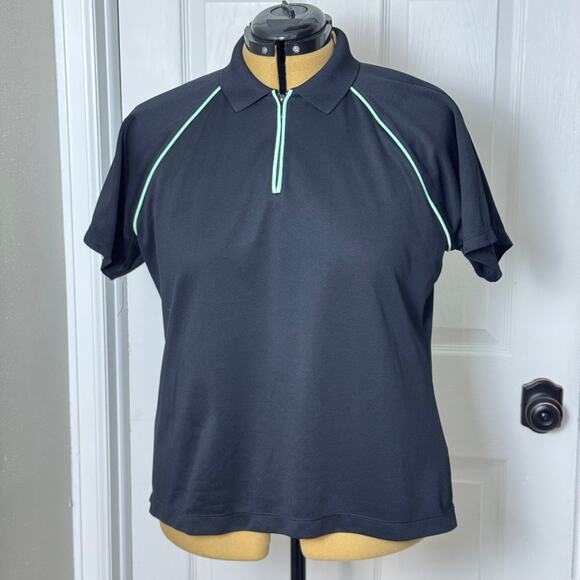 EP Pro Tops - EP Pro Tour Dry Golf Polo Shirt XL 1/4 Zip Performance Raglan Short Sleeve